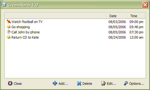 GreenAlarm Screenshot